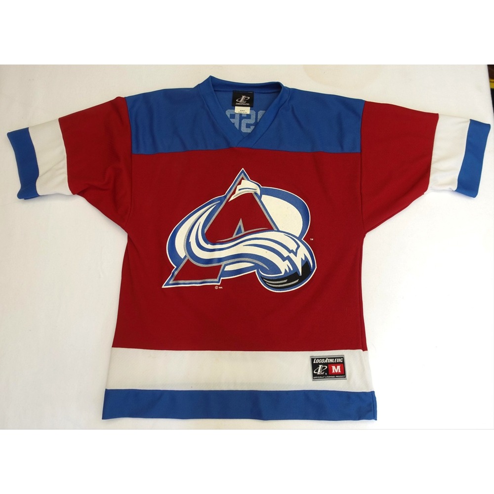 Vintage Colorado Avalanche Jersey Mens Medium NHL Hockey LogoAthletic